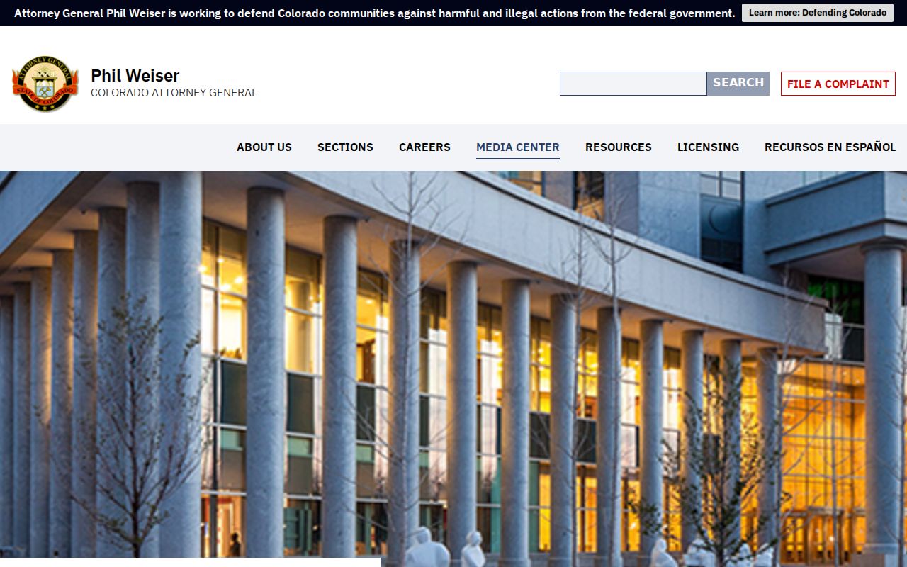 Las Animas County court records Colorado Attorney General public records access page
