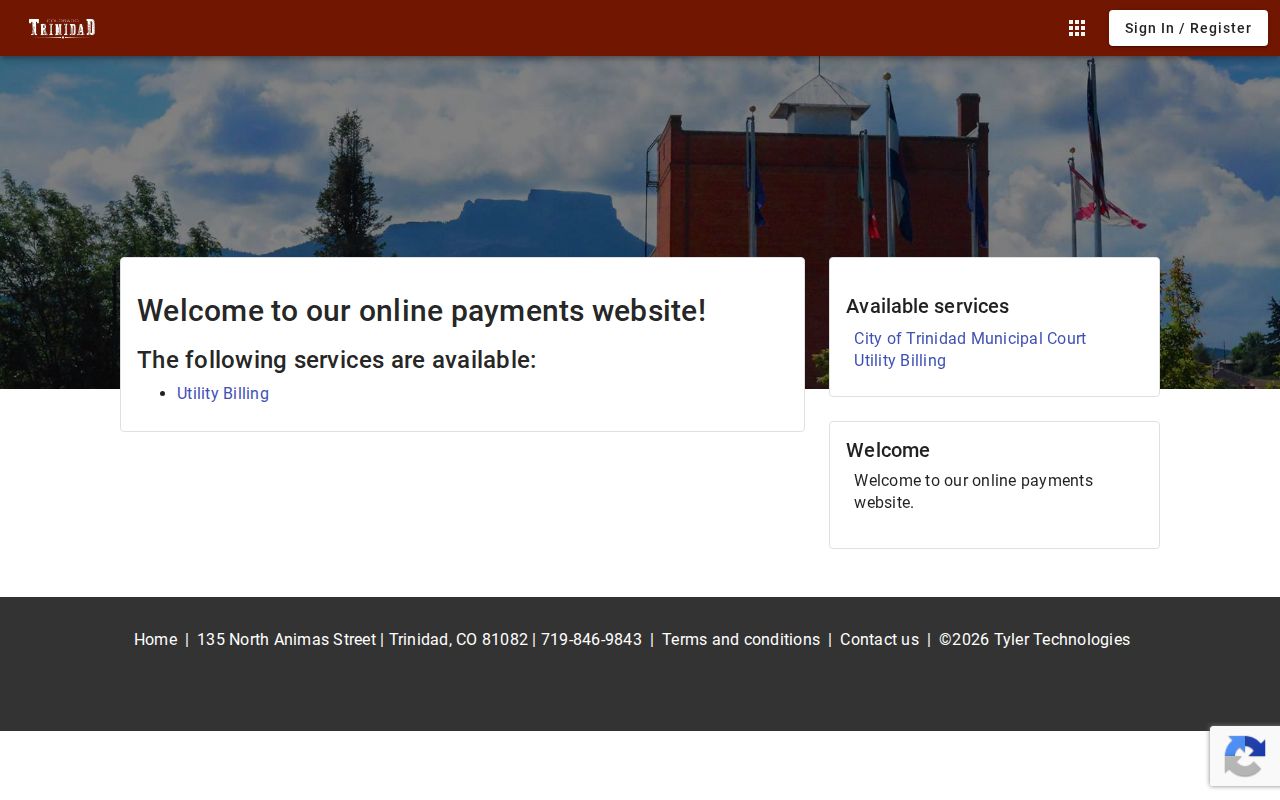 Las Animas County traffic court records Trinidad online payments